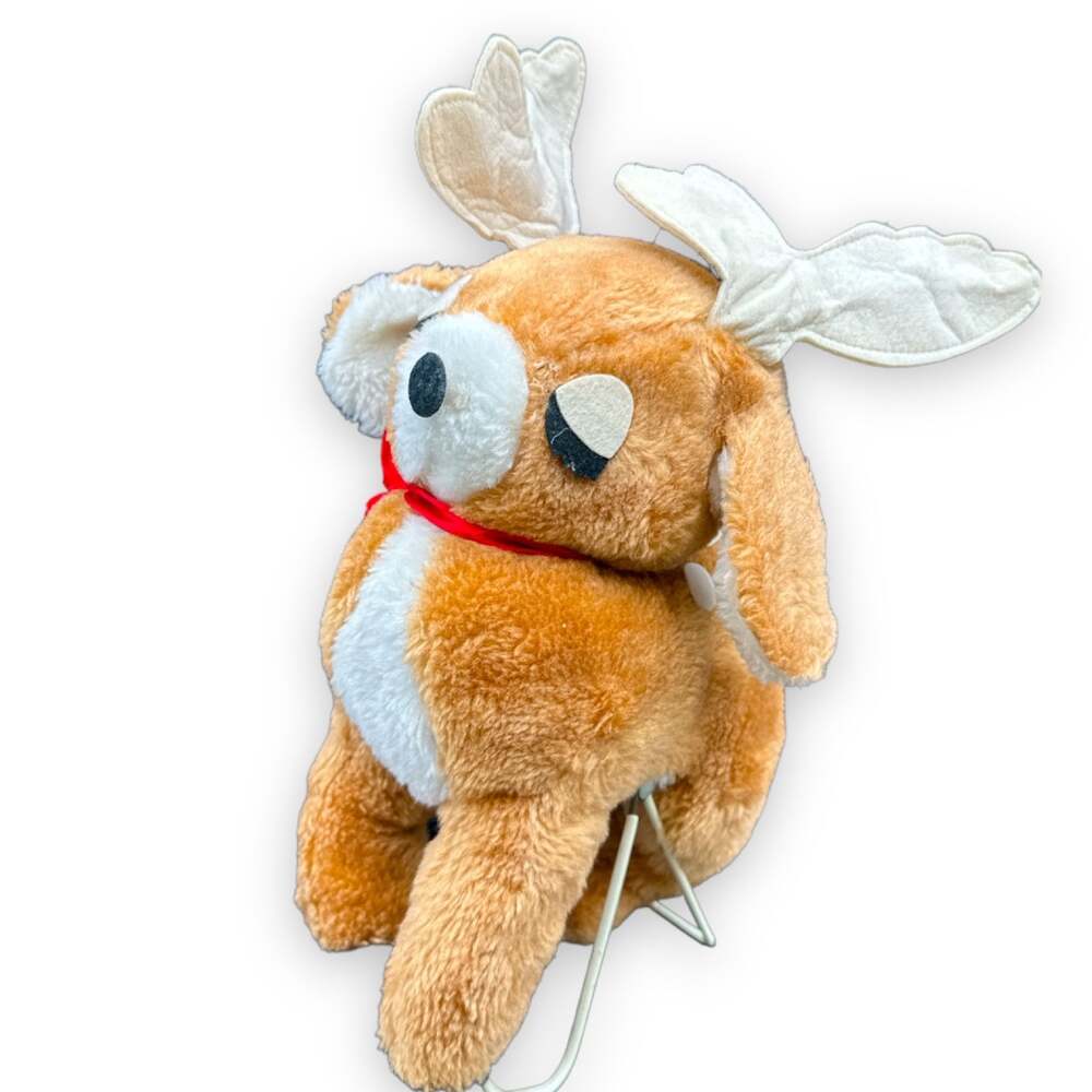 Vintage Christmas reindeer, snuggle ups, plush Treasure Master
